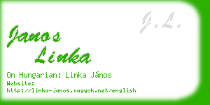 janos linka business card